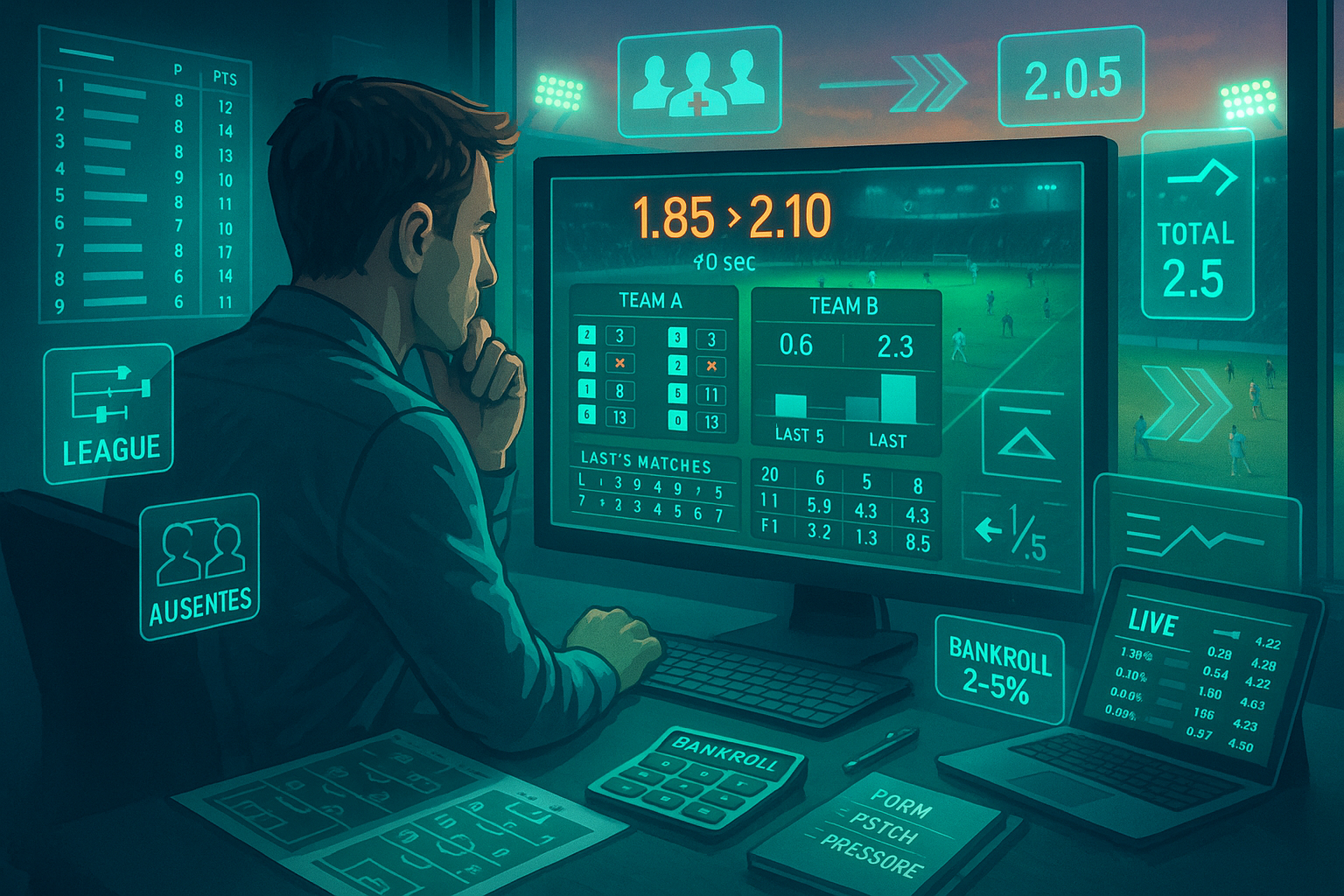 Ставки на спорт футбол: от состава до итогового счёта