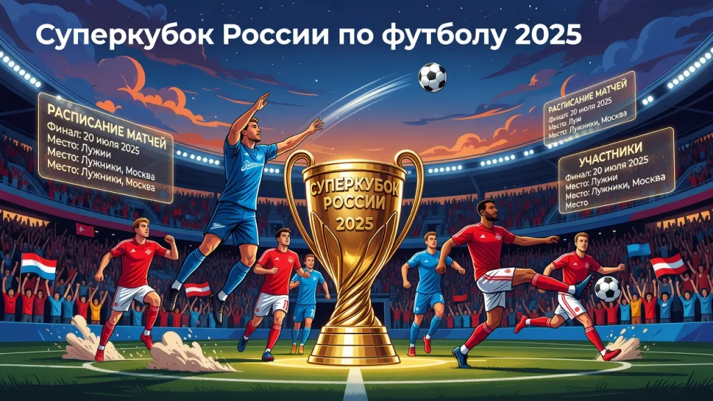 Суперкубок России по футболу 2025: расписание матчей, участники, место проведения и дата финала